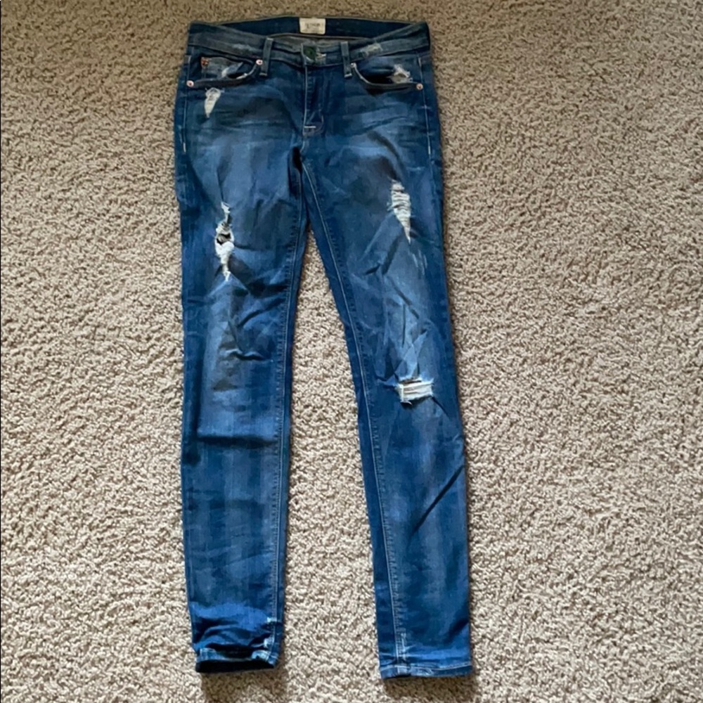 Hudson distressed skinny Jean!